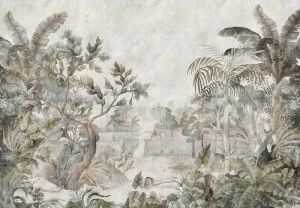 Nature Leaves Exotic Jungle Wall Mural - 15095