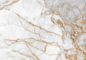 Marble with golden embellishment wall mural - 13668