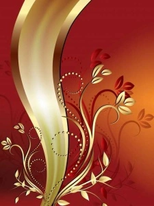 Tender design wall mural - red - 2136A