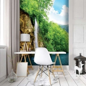 Tropical waterfall wall mural - 10201A - Img 2