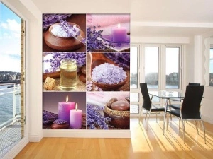 Salt, oils and candles living room zen wall mural - 10451A - Img 2
