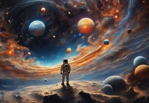 Space Wall Mural for kids- 15331
