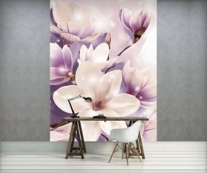 Tender floral photowall violet accents - 3506A - Img 2