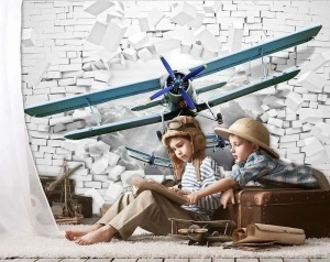 Second world war airplanes breaking the wall - 10407 - Img 3