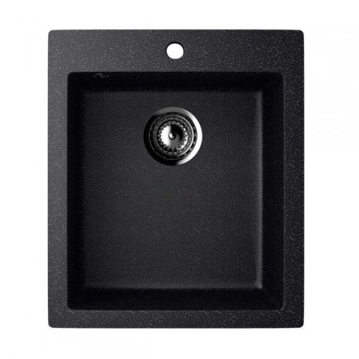 ES-14-308 chiuveta compozit, negru ECOSTONE