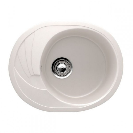 ES-17-331 chiuveta compozit, alb-crem ECOSTONE