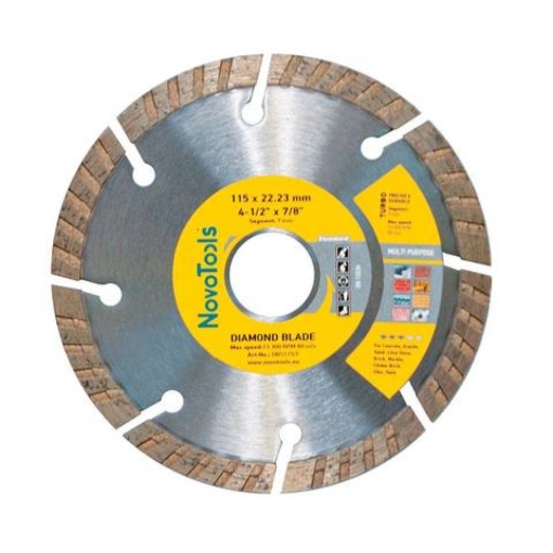 DISC DIAMANTAT Standard 115x7x22.23 Turbo NovoTools