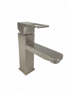 Baterie lavoar MIXXUS FIT-001 din otel inoxidabil, Monocomanda, Racorduri incluse - Img 1