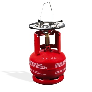 Butelie camping cu arzator din metal cu talpa si guler de protectie pentru conector 5L ELEFANT - Img 1