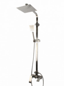 Coloana de dus Mixxus AMA-009-J, 120 cm baterie si para, monocomanda, furtun flexibil - Img 4