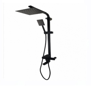 Coloana de dus Mixxus KUB-009-J NEGRU, 120 cm baterie si para, monocomanda, furtun flexibil - Img 5