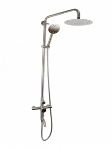 Coloana de dus Mixxus SUS-009-J, 120 cm baterie si para, monocomanda, furtun flexibil - Img 4
