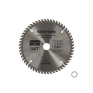 Disc taiat lemn ROTOR 165*20/16 cu adaptor 56T - Img 3