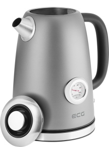 Fierbator electric ECG RK 1700 Magnifica Antracito, 1.7 litri, 2200 W, otel inoxidabil, indicator temperatura - Img 3