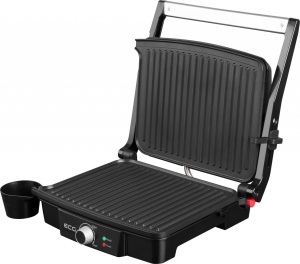 Grill electric ECG KG 100, 2000 W, 3 tipuri de gatire, deschidere 180º - Img 2