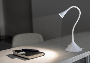 Lampa de masa GoGEN LL88W, 3.2W, gat flexibil, culoare alba, clasa energetică A ++ - Img 3
