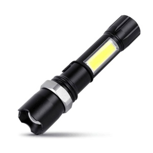 Lanterna din aluminiu LED cu zoom, acumulator si incarcare USB V-114984 VARGO - Img 2