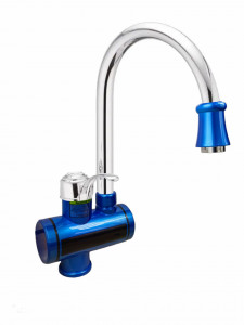 MIXXUS Electra 240-E Blue robinet instant electric pentru apa, 3 kW din plastic si otel inoxidabil - Img 2