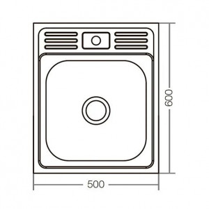 MIXXUS Z5060-06-160E chiuveta bucatarie din inox - Img 2
