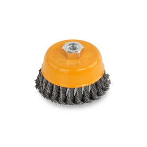 Perie de sarma tip cupa cu noduri rasucite ROTOR 100mm M14 - Img 5