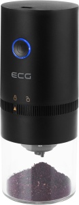 Rasnita de cafea electrica portabila ECG KM 150 Minimo, incarcare USB, 3,7 volti, 13 W, 30 g, culoare neagra - Img 2