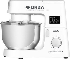 Robot de bucatarie ECG FORZA 5500 Giorno Bianco, 1500 W, 6,5 litri, panou de control tactil, sistem de amestecare planetar - Img 2