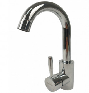 Baterie bucatarie MIXXUS SUS-011-B CHROME din otel inoxidabil, Monocomanda, Racorduri incluse - Img 2