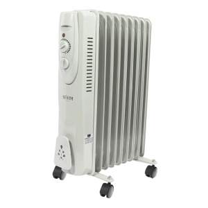 Calorifer electric cu ulei BOH-29 BÖHM, 8 elementi , 3 trepte de putere 800/1200/2000 W, termostat - Img 1