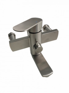 Coloana de dus Mixxus AVA-009-J, 120 cm baterie si para, monocomanda, furtun flexibil - Img 3
