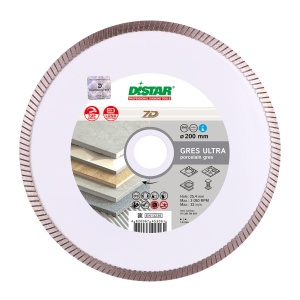 Disc diamantat Distar Gres Ultra, 200 mm, 250 mm ceramica dura, granit, Ucraina Profesional - Img 1
