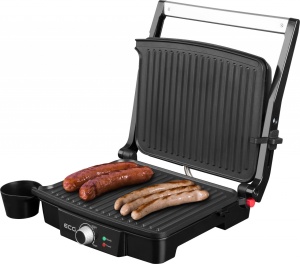 Grill electric ECG KG 100, 2000 W, 3 tipuri de gatire, deschidere 180º - Img 3