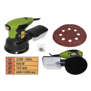 Masina de slefuit excentrica PROCRAFT EX950E, 240w, 12.000 rpm , 125mm - Img 2