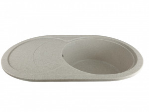 MIXXUS HB8310-G319 NISIP, chiuveta ovala bucatarie granit - Img 2
