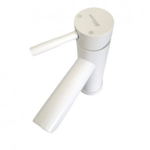 MIXXUS SUS-001-A WHITE baterie lavoar cu gura scurta din otel inoxidabil - Img 2