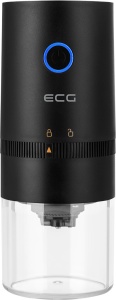 Rasnita de cafea electrica portabila ECG KM 150 Minimo, incarcare USB, 3,7 volti, 13 W, 30 g, culoare neagra - Img 3