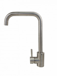 Baterie bucatarie MIXXUS SUS-011-G din otel inoxidabil, Monocomanda, Racorduri incluse - Img 2