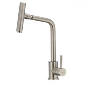 Baterie bucatarie MIXXUS SUS-017 cu gat rotativ din otel inoxidabil - Img 5