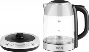 Cana electrica fierbator ECG RK 1781 glass, 1.7 L, 2200 W, 5 setari de temperatura - Img 2