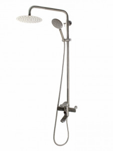 Coloana de dus Mixxus AVA-009-J, 120 cm baterie si para, monocomanda, furtun flexibil - Img 4
