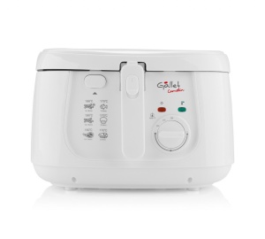 Friteuza GALLET CAMELIN DF165, 1800 W, 2,5L, Termostat reglabil, alb - Img 3