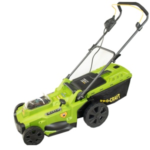Masina de tuns iarba pe 2 acumulatori PLM22 PROCRAFT - Img 9