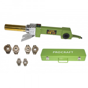 Plita de lipit PPR Procraft PL2000, 2 kW, bacuri 20 25 32 mm, 300 grade, ciocan PPR - Img 1