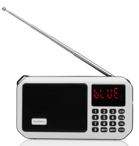 Radio portabil cu acumulator GoGEN FMP 125 BTW, FM, Bluetooth, lanterna, card micro SD, alb - Img 2