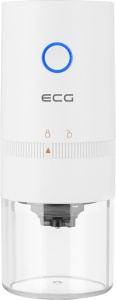 Rasnita de cafea electrica portabila ECG KM 150 Minimo, incarcare USB, 3,7 volti, 13 W, 30 g, culoare alba - Img 2
