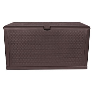 TM-SBR46H TOUGH MASTER 460L Storage Box Rattan style, coffee, hinges - Img 1