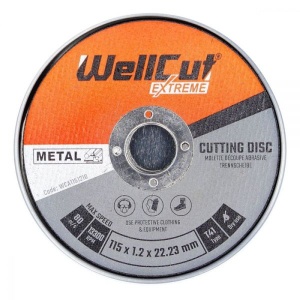 WCA1152-10 Wellcut 115*1.2 cutting disc metal box Pack of 10 - Img 2