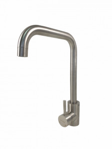 Baterie bucatarie MIXXUS SUS-011-G din otel inoxidabil, Monocomanda, Racorduri incluse - Img 3