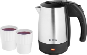 Cana electrica fierbator ECG RK 550 Travel, 0,5L, 1000W, otel inoxidabil - Img 1