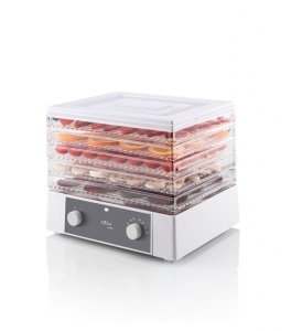 Deshidrator-uscator de alimente GALLET LAPALISSE DES121, 250 W, 5 niveluri, gri cu alb - Img 2
