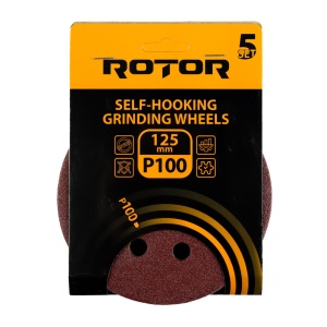 Disc abraziv pentru slefuitor cu excentric ROTOR 125 P100 set 5 - Img 3